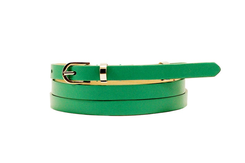 Leather belt waist belt green skinny belt green leather belt green thin belt green belt green dress belt green waist belt dress belt