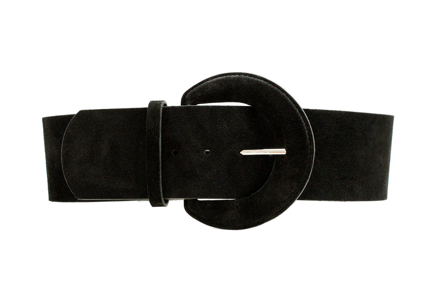 Wide black belt leather belt suede belt black womens belt Etsy