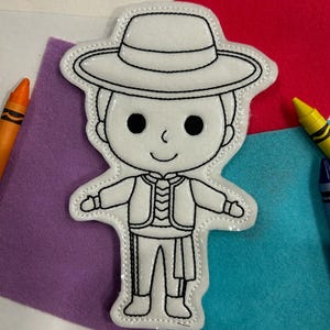 Hispanic Boy 2 Coloring Doll