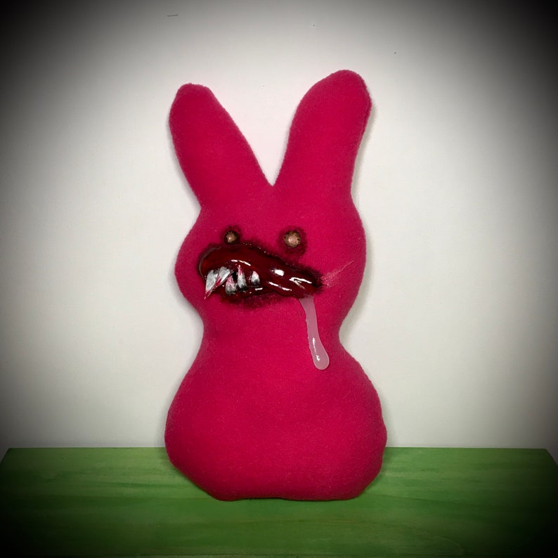 3 of 3 Evil Pink Peep Easter Bunny Spring Mayhem Babies Etsy