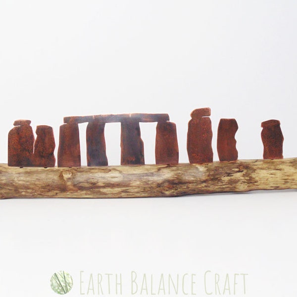 Stone Henge Ornament, Megalithic, Copper Home Decor, Standing Stones, Pagan, Druid Art, Ancient Stone, Megalithic Monuments, Neolithic Art