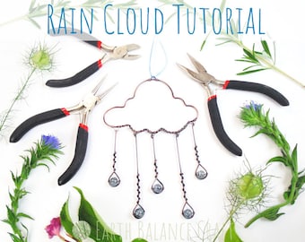 Rain Cloud Suncatcher Tutorial: Learn Wire Art (PDF)
