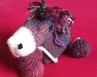 Vivienne the Unicorn - hand-knitted comforter for adults and older children