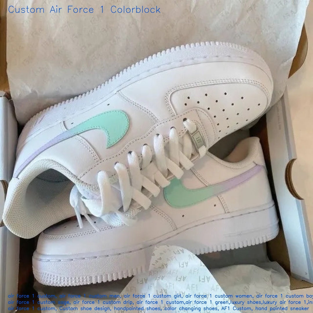 custom air force 1 color block