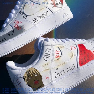 Juice Wrld - Goodbye and Good Riddance - Custom Air Force 1 - Hand