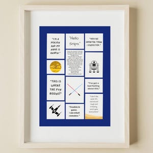 Anakin Inspired Quote Collage Instant Download