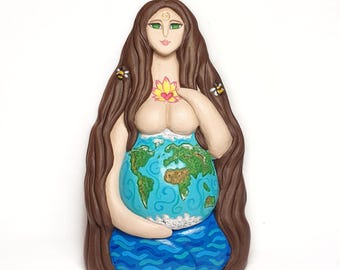 Mother Earth Goddess statue ( statuette, figurine) 10cm- 3,90inches