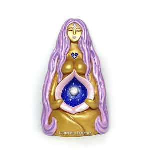 Mother Goddess of Universe statue , pagan altar 10cm -3,90 inches
