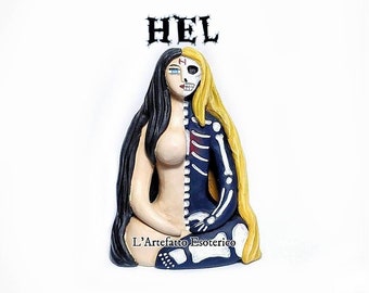 Hel, Hela (figurka, posąg, figurka) bogini nordycka, bogini wikingów, bogini zmarłych, Helheim 10 cm