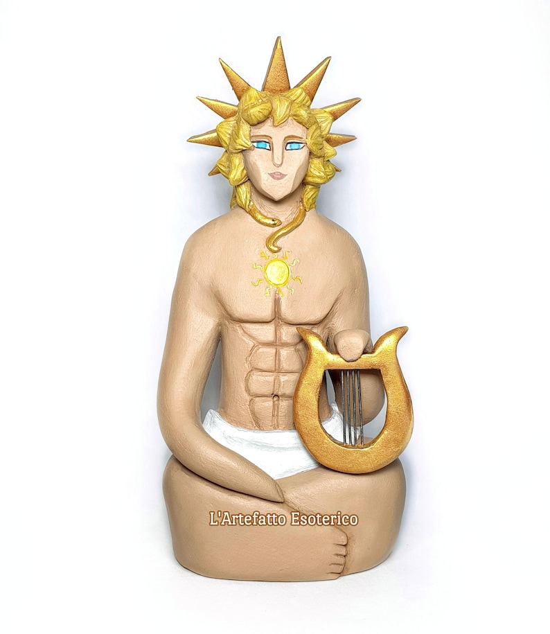 Apolo dios del Sol (estatua, estatuilla) (altura 10 cm) imagen 1