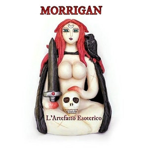 Morrigan (statue, figurine), déesse celtique, autel païen (hauteur 10 cm)