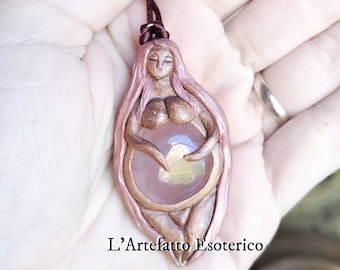 Dea Madre ciondolo (due colori) divino femminile, paganesimo, wicca