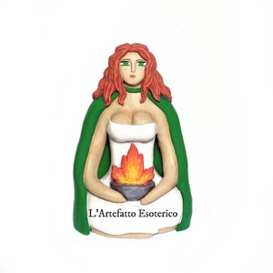 Brigid, Brigith (statue, statuette) Celtic goddess 10cm- 3,90inches