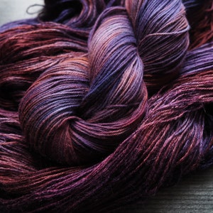 Frollo - Hand Dyed Cotton Yarn - Dyed to Order, 100g skeins -  available as Tencel, Vegan Sock, Bamboo Linen, Pima & Organic Cotton