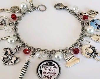 Pulsera con dije de Mary Poppins: Joyería de teatro musical