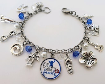 Ohana Charm Bracelet: Stainless Steel Family Jewelry