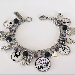 Chillin Like a Villain, Malefic evil queen, Villains Jewelry Bracelet, Bad Girls Have More Fun, Villain Princess, Evil Queen Jewelry