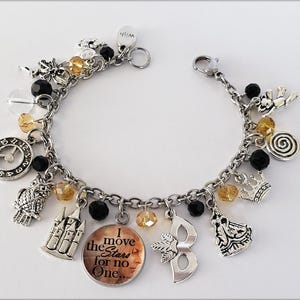 Labyrinth Charm Bracelet: David Bowie Fan Gift, 80s Movie Jewelry