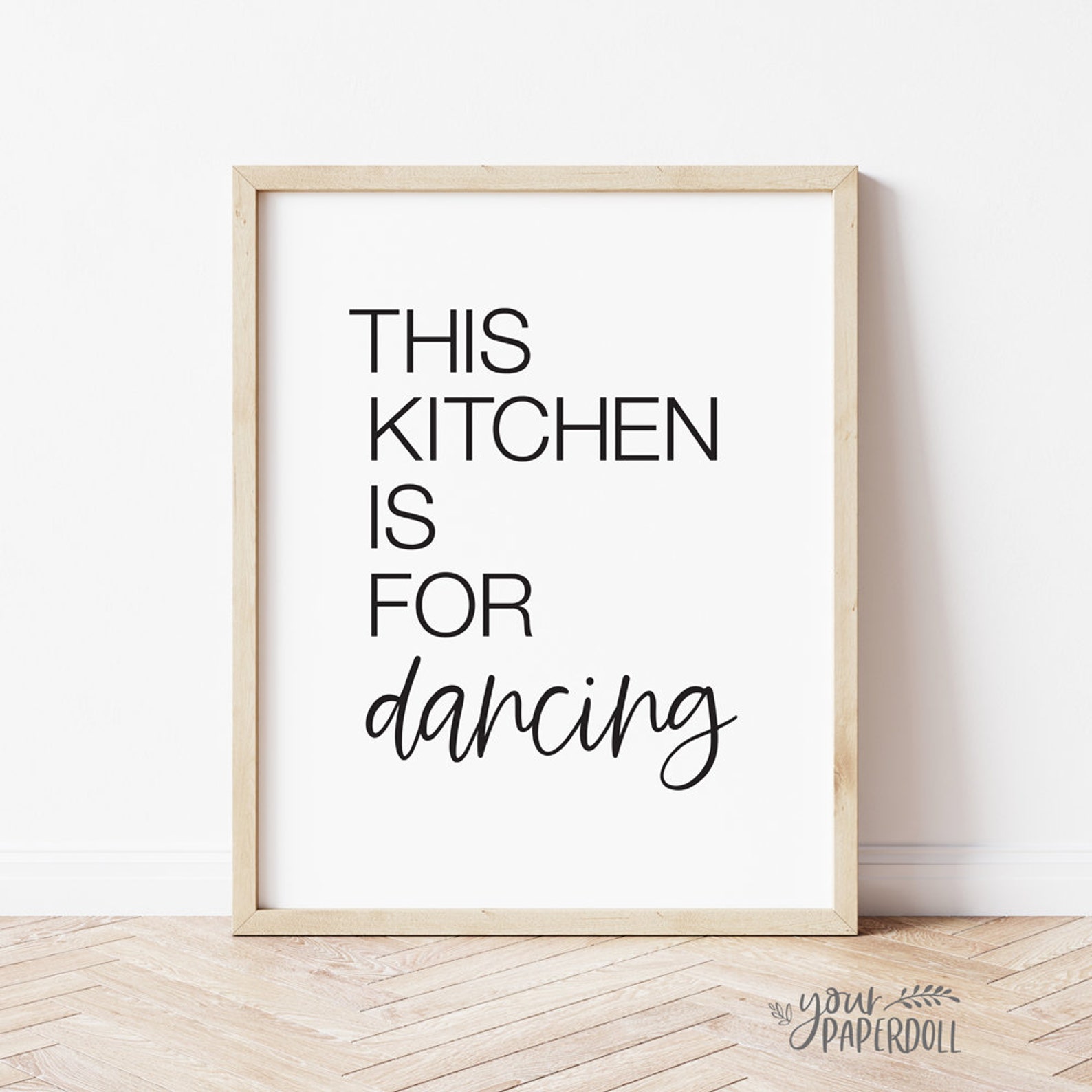 This Kitchen is for Dancing Poster Digital Print Printable - Etsy