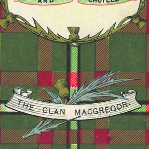 MacGregor Ancient Tartan Crest Black Garden Flag - Gold Thistle Style main image 1