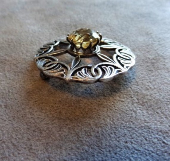RARE IONA (177 yr. old) BROOCH - Sterling Silver … - image 2