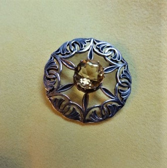 RARE IONA (177 yr. old) BROOCH - Sterling Silver … - image 4