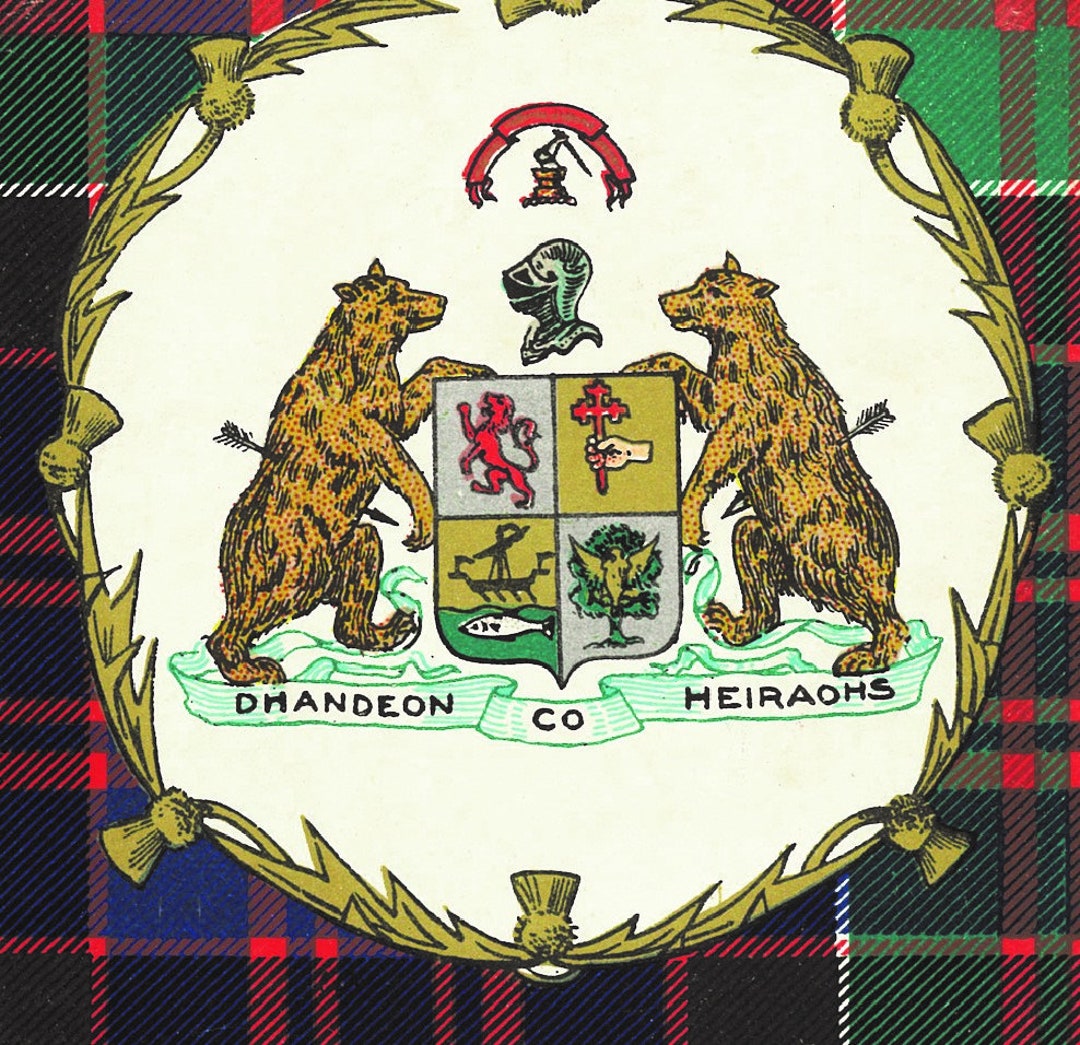 MacDonald of Clanranald Tartan Gold Courage Symbol Blanket