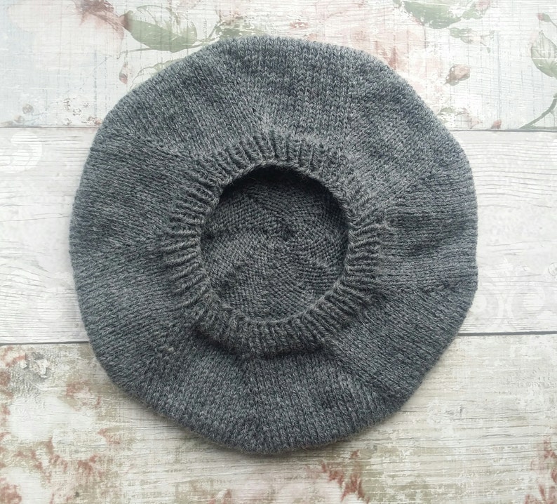 Beret Knitting Pattern Knitted Hat Pattern Beret Tam Etsy UK