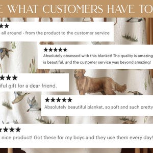 Personalized Decorative Blanket Mallard Duck Hunting Nursery Blanket Custom Baby Blanket Cotton Puppy Nursery Bedding Boy Duck Hunt Baby Boy image 9