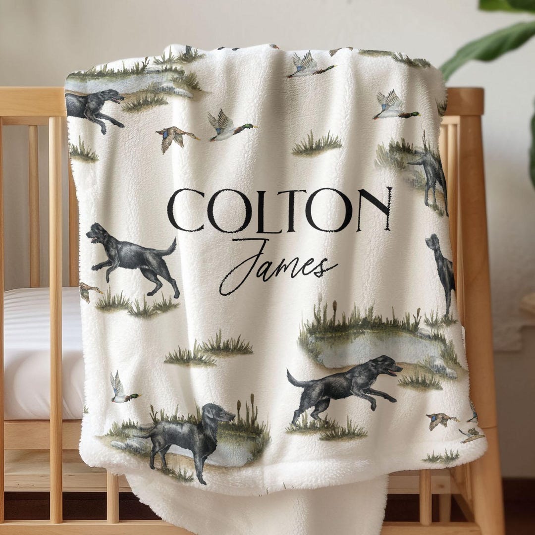 Personalized Blanket Mallard Duck Nursery Custom Name Gift Baby Boy ...