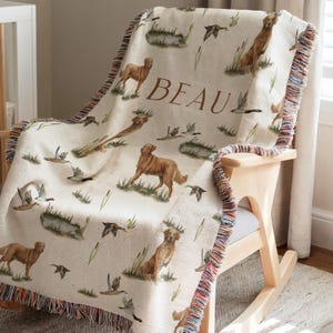 Personalized Baby Blanket Duck Nursery Crib Blanket Mallard Duck Nursery Decor