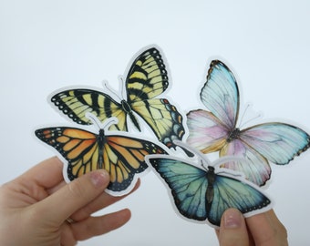 Vlinder stickerpakket vlinder vinyl gestanste sticker set vlinder transparante sticker laptop vlinder waterfles sticker auto sticker