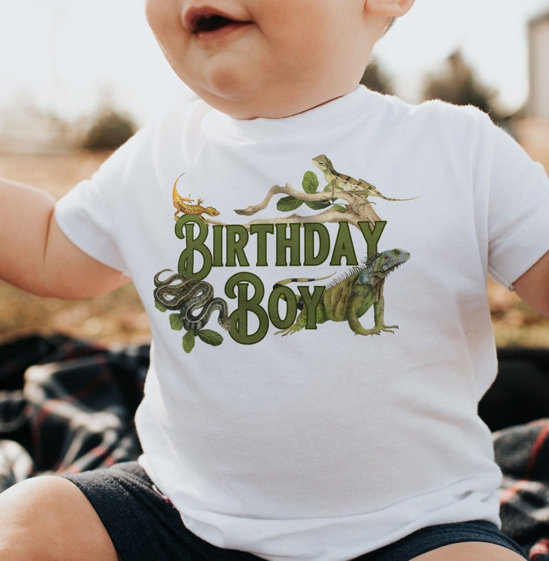 Reptile Party Matching Tshirt