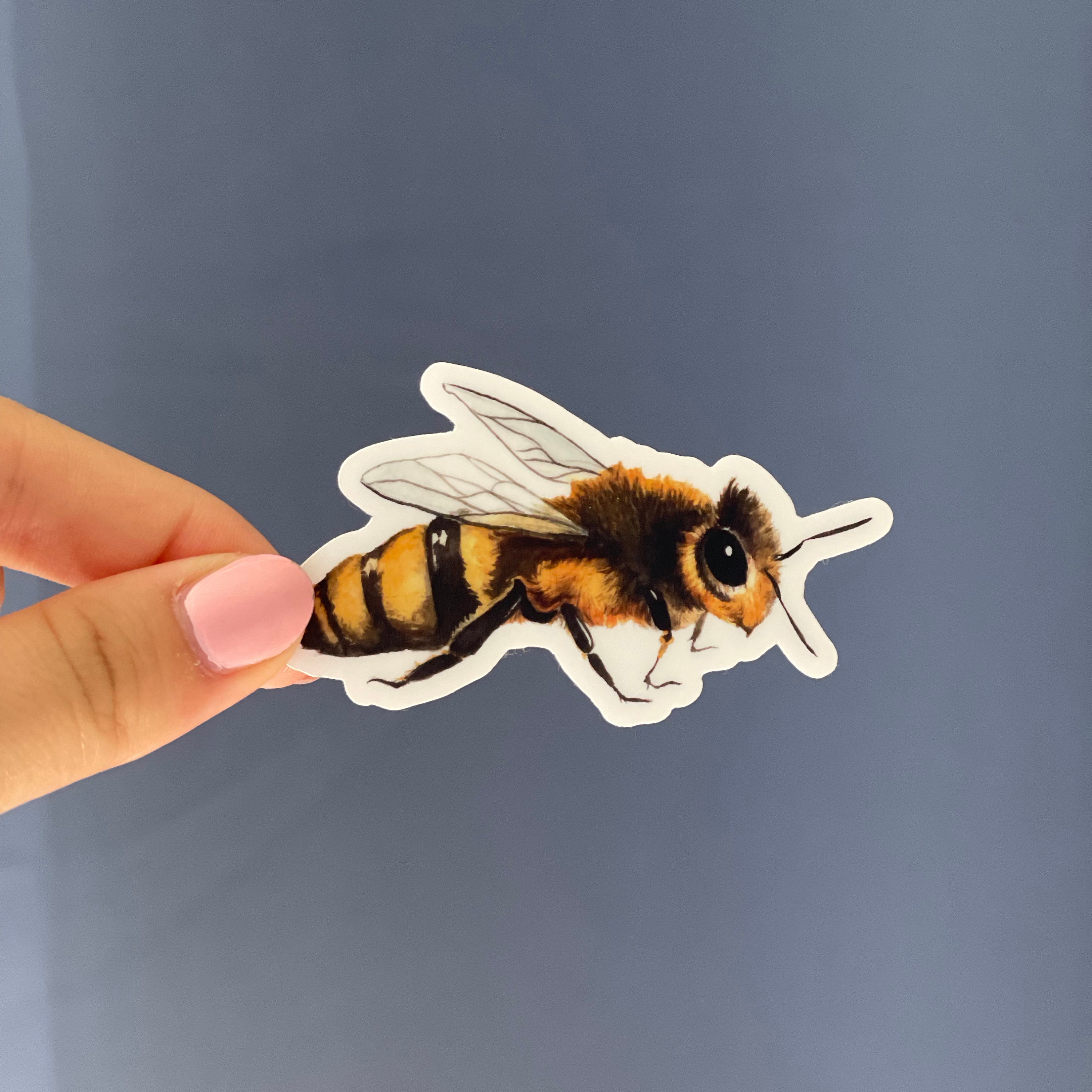 Bee Sticker Honeybee Sticker Vinyl Bee Sticker Set Waterproof Bee ...