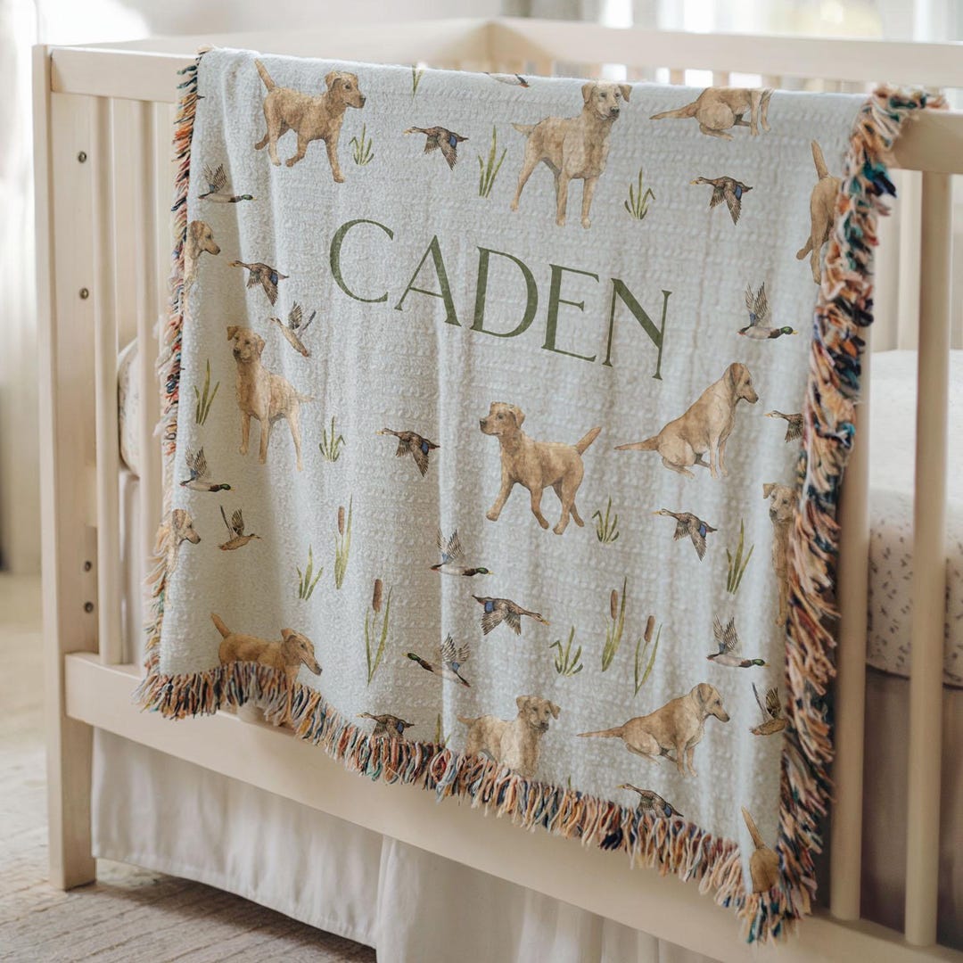 Mallard Duck Nursery Personalized Name Blanket Duck Hunting Nursery ...