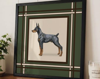 Pet Dog Art Print Custom Dog Breed Gift Idea for Dog Lover Personalized Art Print  Pet Dog Memorial Artwork Housewarming Gift for Dog Owner