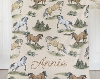 Coperta da cavallo personalizzata, regalo per ragazze adolescenti per amanti dei cavalli, coperta da cavallo personalizzata, idea regalo equestre, coperta per amanti dei cavalli, stile western