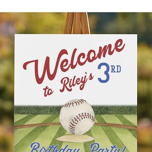 Baseball Invite Boy 3rd Birthday Editable Template Sliding into 3rd Baseball Birthday Invitation Toddler Boy Birthday Editable Invite Canva image 15