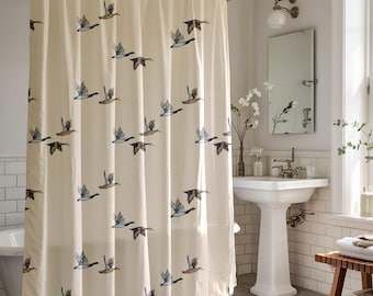Mallard Duck Bathroom Decor Duck Bath Mat Set Shower Duck Shower Curtain Set Kids Bathroom Bundle Cabin Decoration