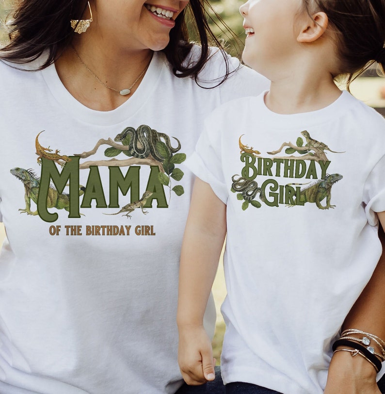 Reptile Party Decor Family Matching Shirt