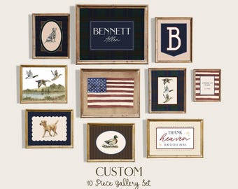 Boy Nursery Wall Art Mallard Duck Nursery Americana Boy Bedroom Decor All American Boy Room Wall Art  Custom Name Pennant Preppy Hunting Boy