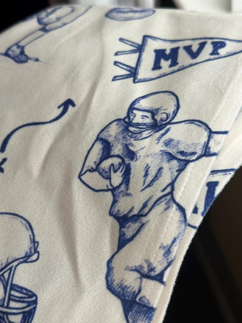Football Curtain Vintage Sport Nursery Drapes Sport Theme Boy Room Decor Football Bedroom Window Treatment Partial Blackout Curtain Panel zdjęcie 10