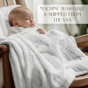 Retro Golf Blanket Baby Gift