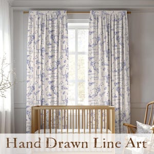 Cute football curtain set for toddler room