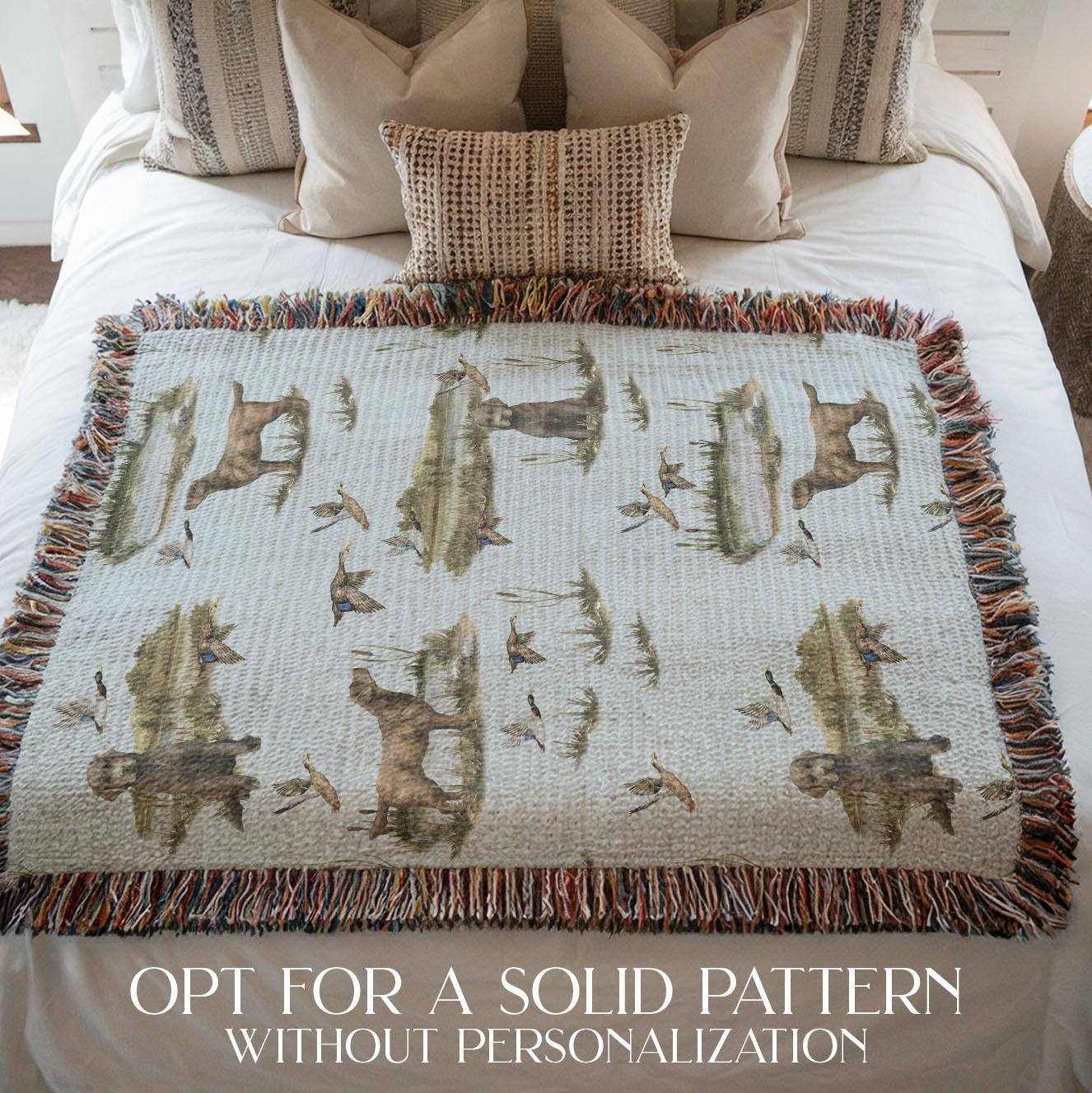 Mallard Duck Hunting Nursery Decor Labrador Baby Blanket Personalized ...