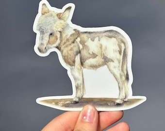 Donkey Sticker Baby Donkey Decal For Laptop sticker Donkey Gift Sticker Donkey water bottle Sticker Farm Animal Sticker Journal Farm Animal