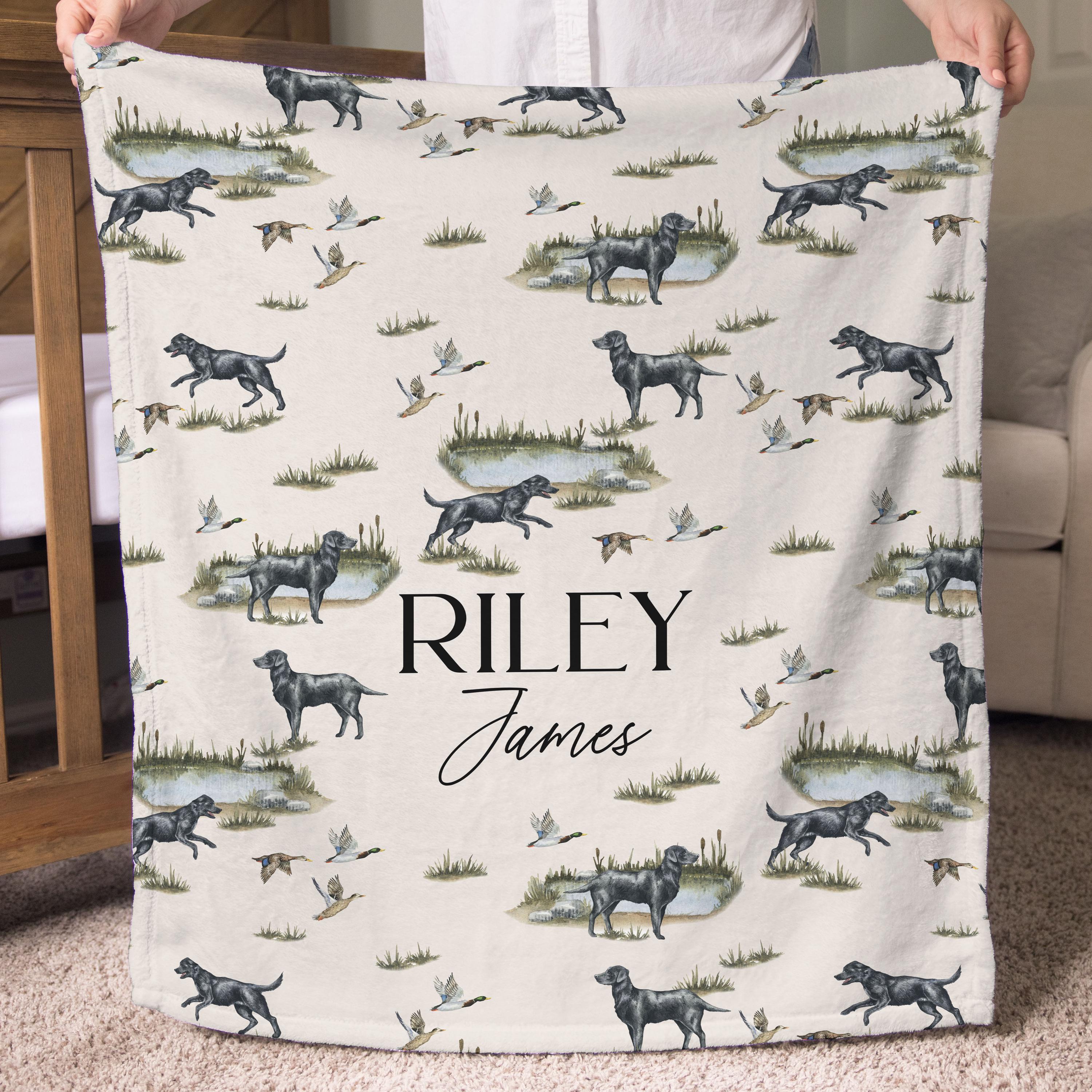 Personalized Blanket Mallard Duck Nursery Custom Name Gift Baby Boy ...