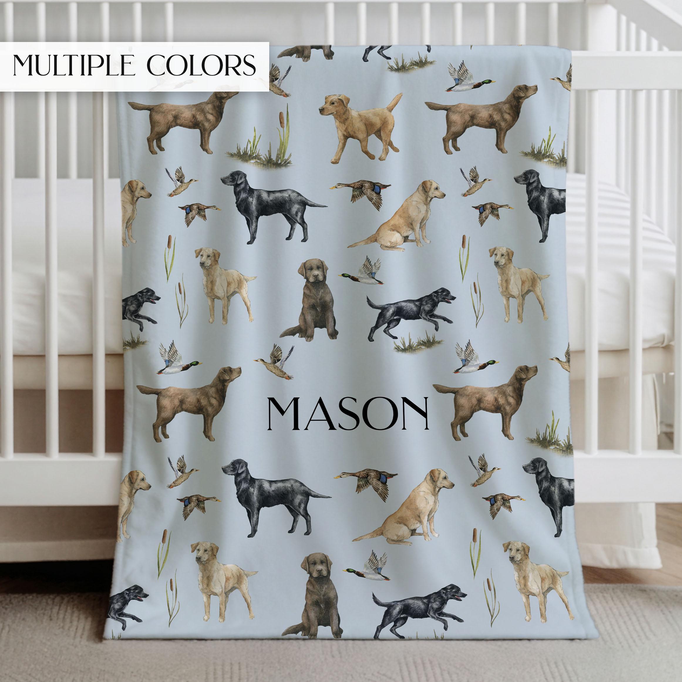 Duck Dog Blanket Boy Room Mallard Duck Blanket Hunting Theme 