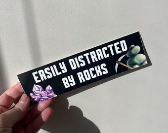 Leicht Abgelenkt von Rocks Stoßstange Vinyl wasserdicht Aufkleber