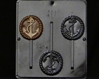 Mermaid and Anchors Chocolate Candy Mold nautical boat sailboat boating lake oce